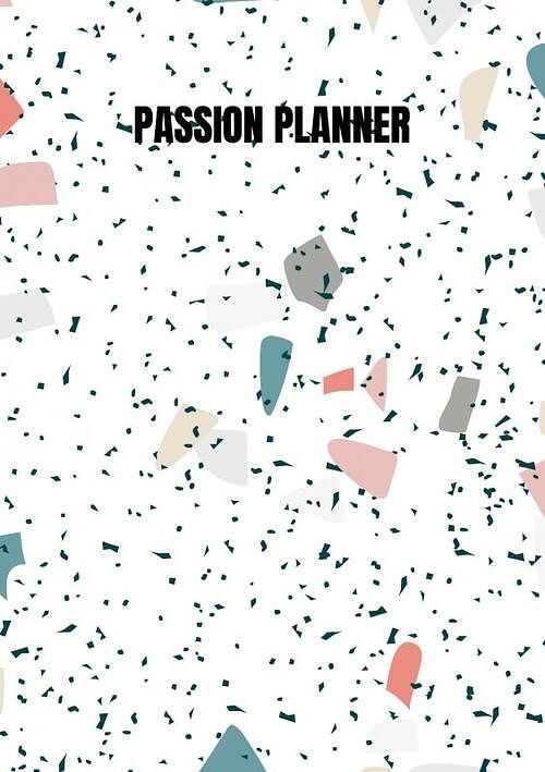 Foto van Passion planner-12 maanden- wekelijks - a5- zachte kaft-marmer blauw- allets comfort - allets comfort - paperback (9789464056259)