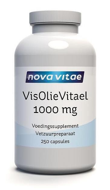 Foto van Nova vitae visolie vitael 1000 capsules 250st