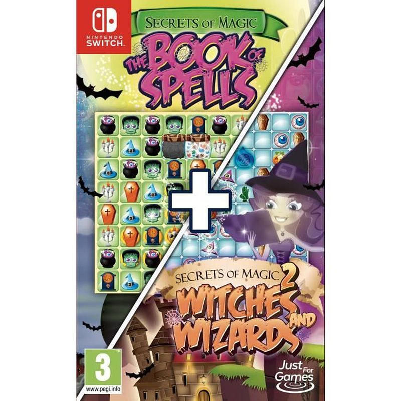 Foto van Pack secrets of magic: the book of spells + witches and wizards nintendo switch game