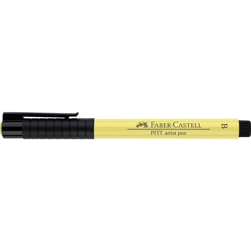 Foto van Tekenstift faber-castell pitt artist pen brush 104 lichtgeel