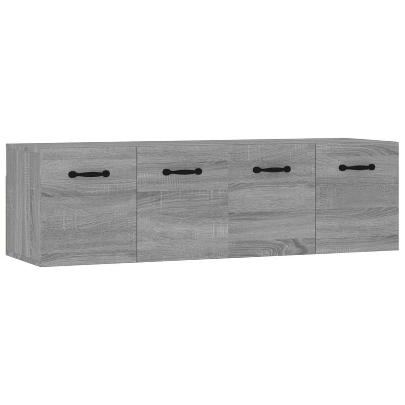 Foto van Vidaxl wandkasten 2 st 80x35x36,5 cm bewerkt hout grijs sonoma eiken