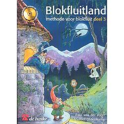 Foto van De haske blokfluitland 3 blokfluitboek incl cd