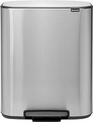 Foto van Brabantia bo pedal bin 2 x 30 liter rvs fingerprint proof