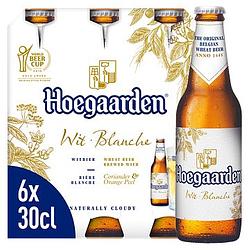 Foto van Hoegaarden wit belgisch bier flessen 6 x 30cl bij jumbo