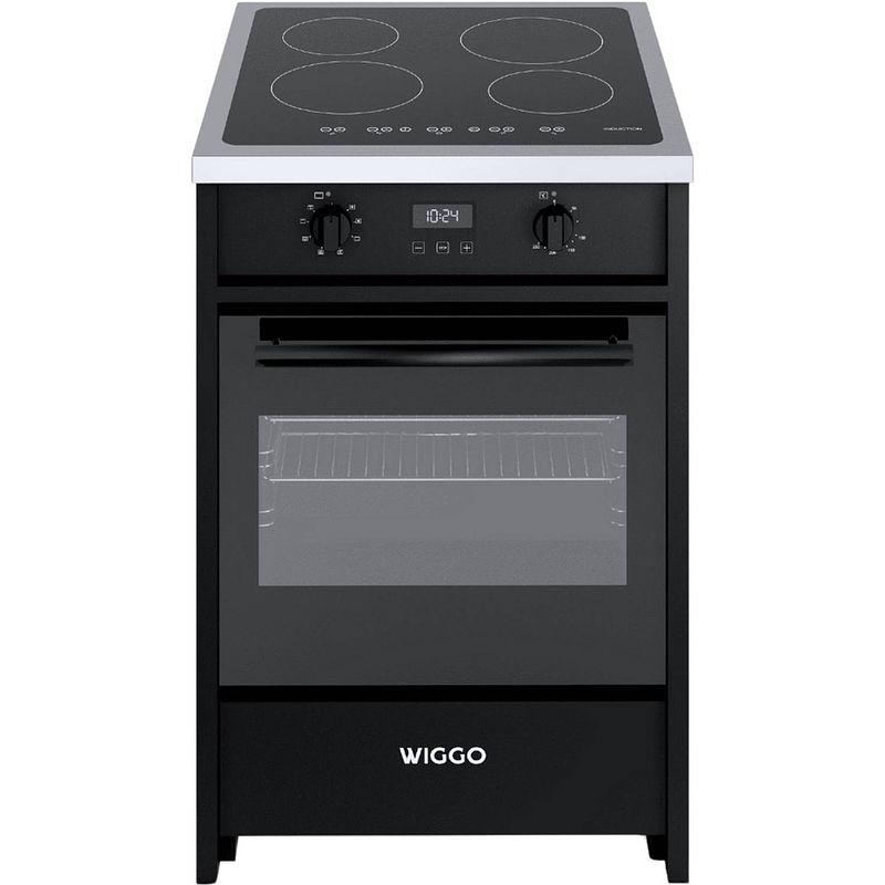 Foto van Wiggo wio-e621a(bx) - freestanding - induction - oven - 60cm - zwart inox
