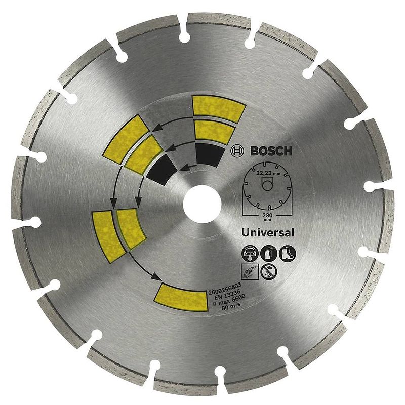 Foto van Bosch accessories 2609256401 bosch diamanten doorslijpschijf diameter 125 mm binnendiameter 22.23 mm 1 stuk(s)