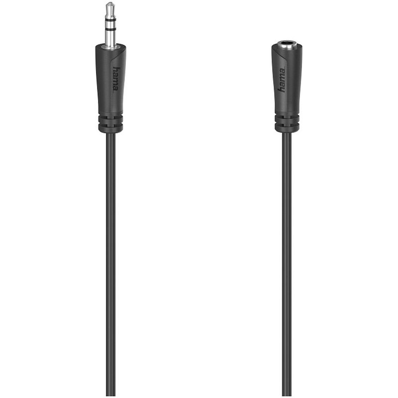 Foto van Hama audiokabel, 3,5-mm-jack 90 graden 3,5-mm-jack stereo, 3,0 m mini jack kabel