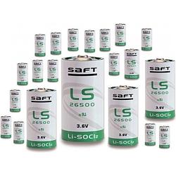 Foto van 20 stuks saft ls 26500 c-formaat lithium batterij 3.6v