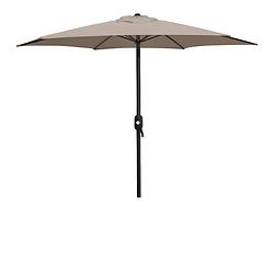 Foto van 4goodz aluminium parasol 300 cm met opdraaimechanisme - taupe