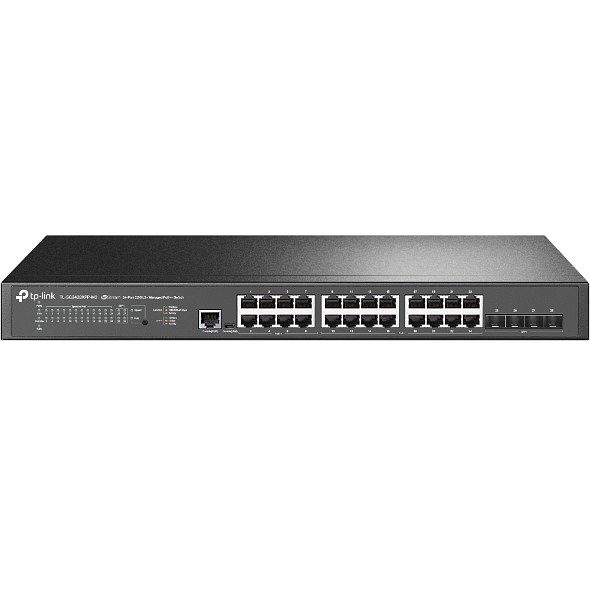 Foto van Tp-link jetstream tl-sg3428xpp-m2 v1 switch zwart