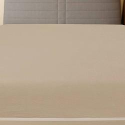 Foto van The living store jersey hoeslaken - 90 x 200 cm - taupe