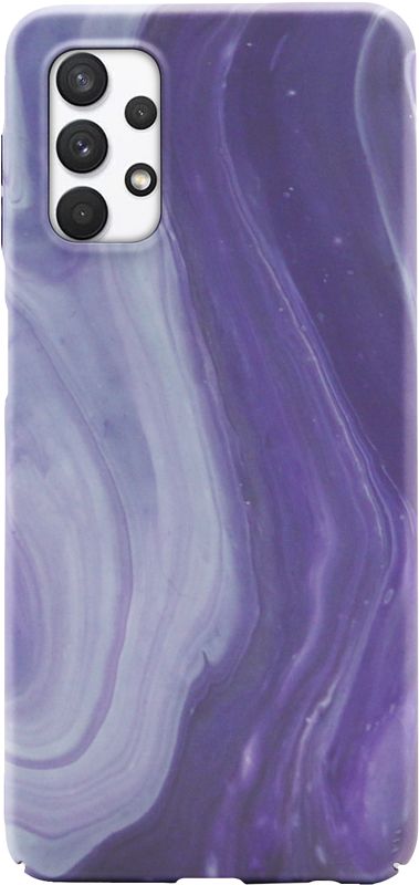 Foto van Bluebuilt purple marble hard case samsung a32 5g back cover