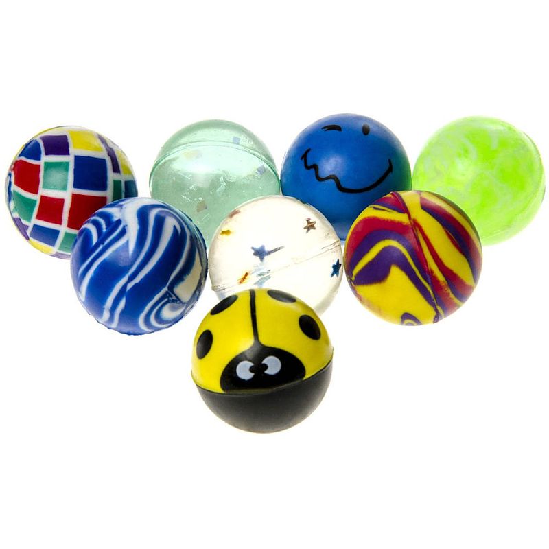 Foto van Decopatent® uitdeelcadeaus 100 stuks mix stuiterballen ø2.7 cm -