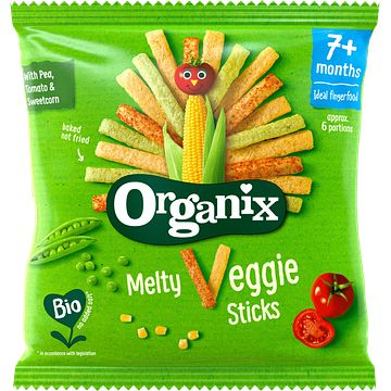 Foto van Organix veggie groente sticks 7 maanden bij jumbo