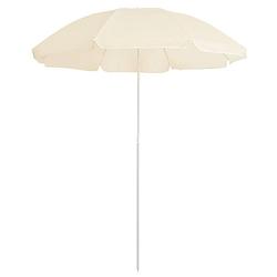 Foto van Vidaxl parasol met stalen paal 180 cm zandkleurig