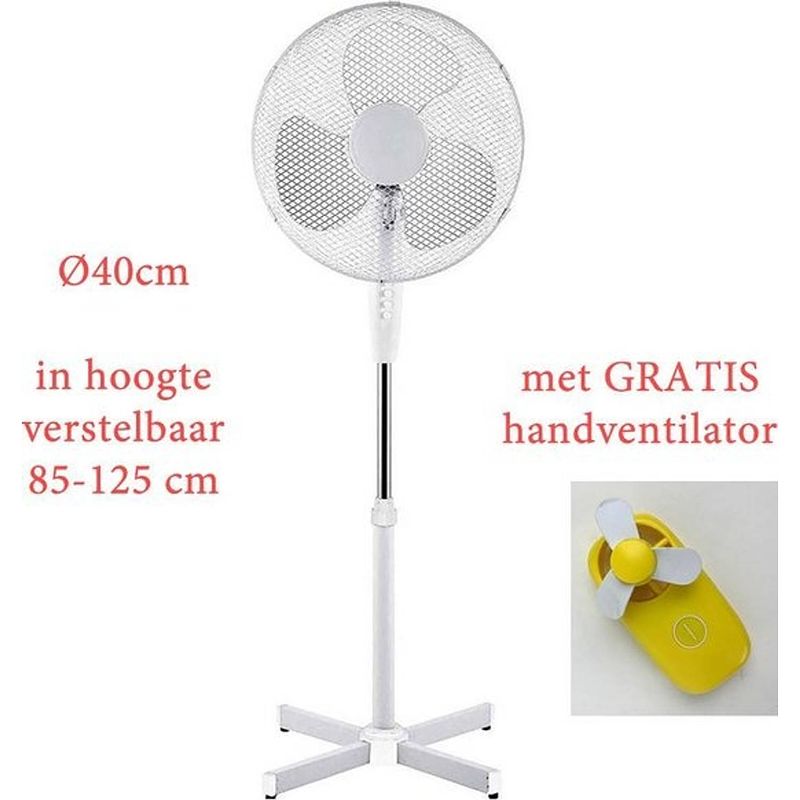 Foto van Astro¬æ ventilator staand - fan - ventilatoren - luchtkoeler wit vò 40cm