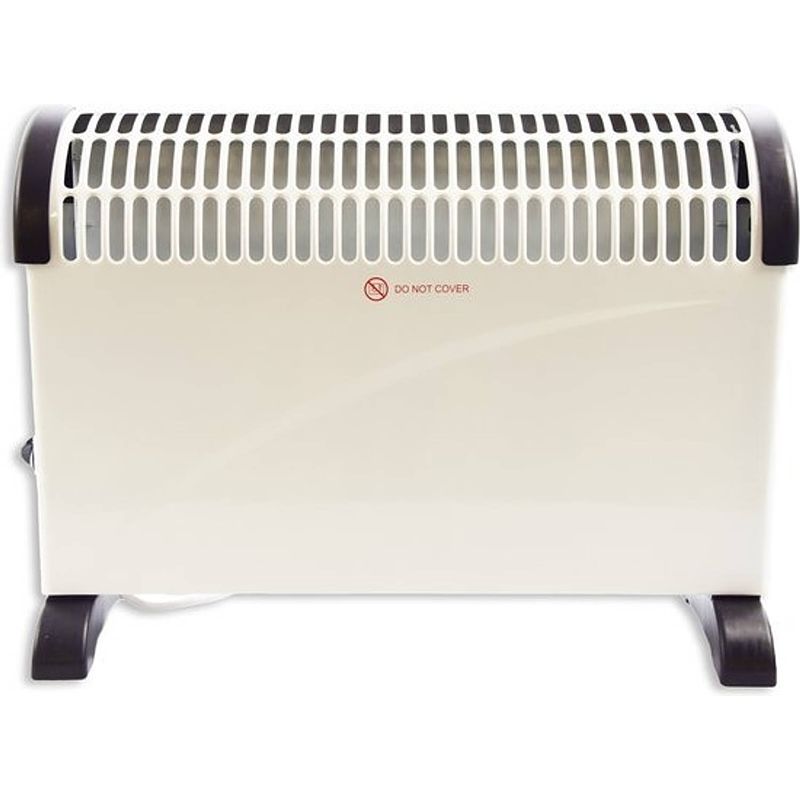 Foto van Discountershop elektrische convector kachel - 750 /1250 / 2000 watt - verstelbare thermostaat - wit