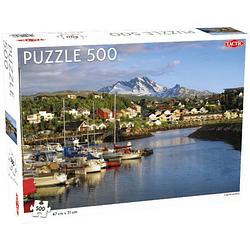 Foto van Tactic puzzel narvik haven 31 x 47 cm 500 stukjes