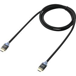 Foto van Speaka professional hdmi aansluitkabel hdmi-a stekker, hdmi-a stekker 1.00 m zwart sp-7870024 audio return channel (arc), vergulde steekcontacten, gesleeved,