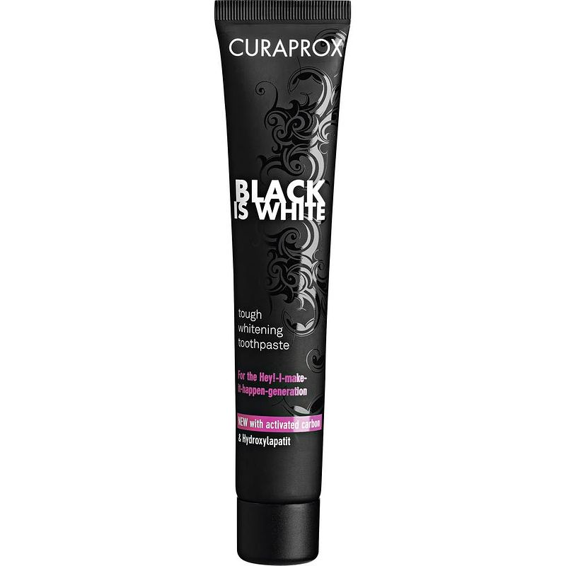 Foto van Curaprox black is white tandpasta 90 ml wit