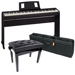 Foto van Roland fp-10 digitale piano zwart + onderstel + pianobank + tas