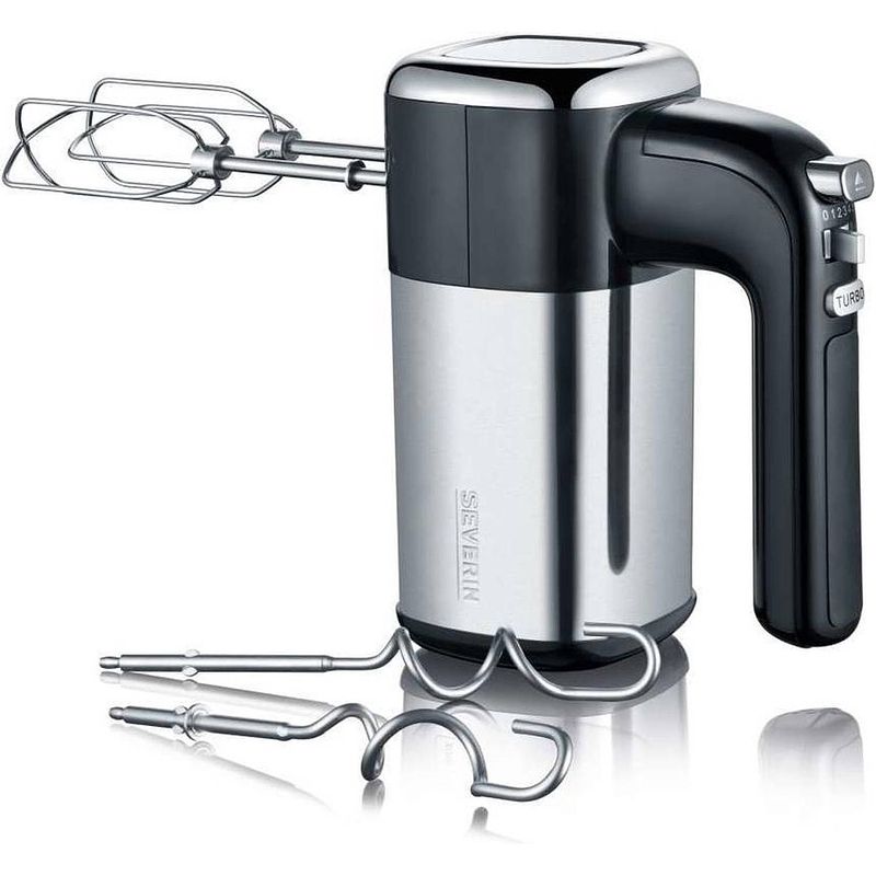 Foto van Severin hm 9478 handmixer - 400 w - met 10 silicone bakvormen