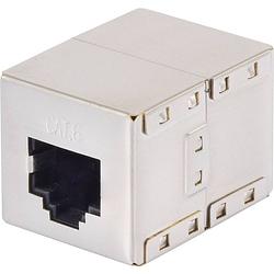 Foto van Renkforce rj45 netwerk adapter cat 6 [1x rj45-bus - 1x rj45-bus] metaal