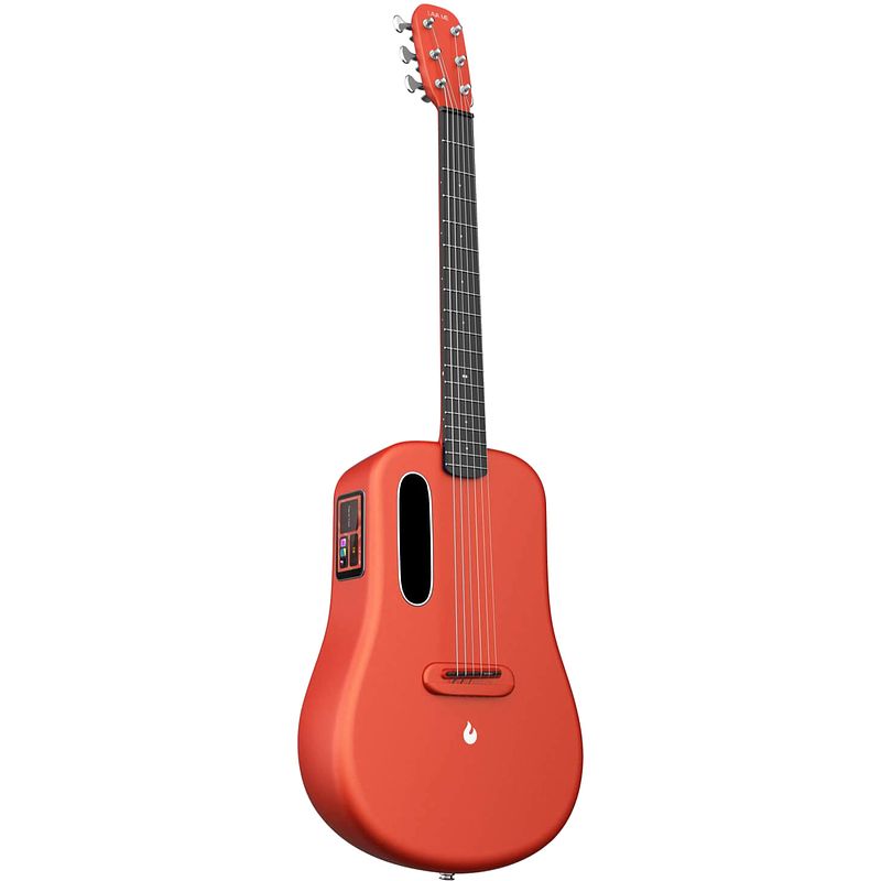 Foto van Lava music me 3 38” red smartguitar met multi-touch screen inclusief space bag