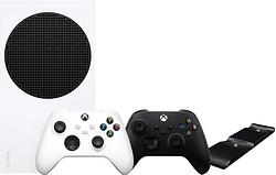 Foto van Xbox series s + wireless controller carbon zwart + pdp gaming dual charge system