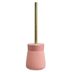 Foto van Toiletborstel mariska - roze - 40xø12 cm - leen bakker