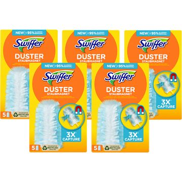 Foto van Swiffer duster trap & locknavullingen 5 x 5 stuks bij jumbo