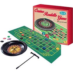 Foto van Invento casino gokspel roulette spel 29,5 x 33,5 cm groen/zwart