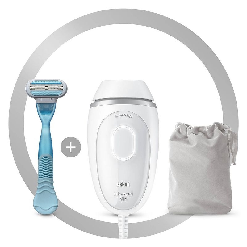 Foto van Epilator met pulserend licht en toebehoren braun silk-expert mini pl1124