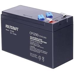 Foto van Voltcraft ce12v/9ah loodaccu 12 v 9 ah loodvlies (agm) (b x h x d) 151 x 100 x 65 mm kabelschoen 6.35 mm onderhoudsvrij