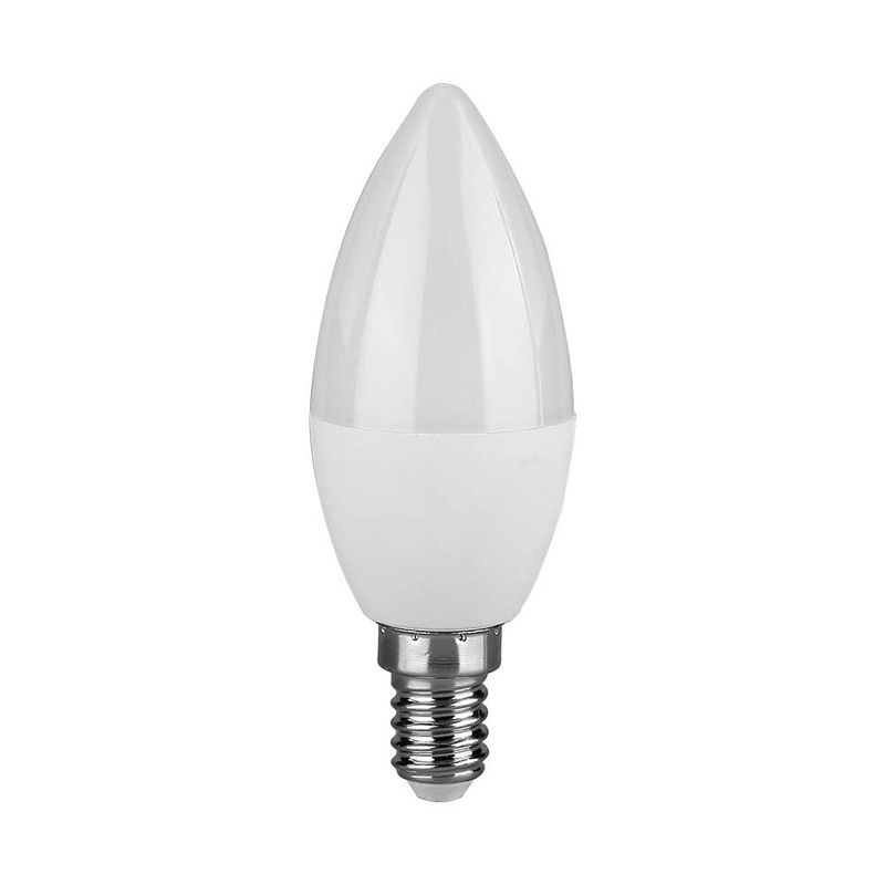 Foto van V-tac vt-1818-n e14 witte led lamp - kaars - ip20 - 3.7w - 320 lumen - 3000k