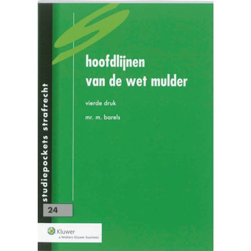 Foto van Hoofdlijnen van de wet mulder - studiepockets