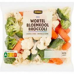 Foto van Jumbo mix wortel bloemkool broccoli 400g