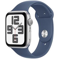 Foto van Apple watch se gps 44mm aluminium case met denim sport band - m/l smartwatch zilver