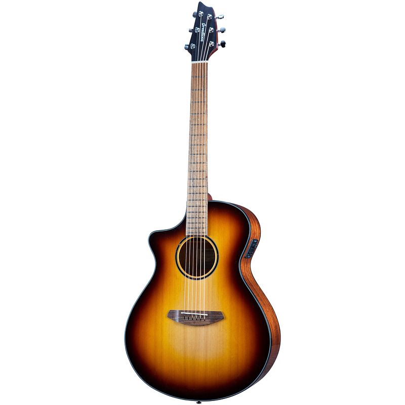 Foto van Breedlove discovery s concert cedar ce lh edgeburst linkshandige elektrisch-akoestische gitaar