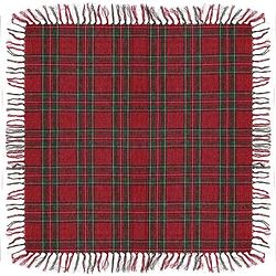 Foto van Unique living - tafelkleed xmas tartan - 90x90cm - red