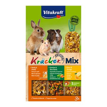 Foto van Vitakraft original kracker triomix citrus & orange 168g bij jumbo