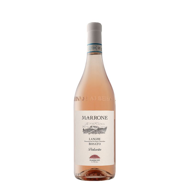 Foto van Marrone lange d.o.c. rosato 2022 dolcevita 75cl wijn