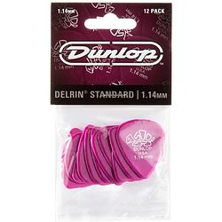 Foto van Dunlop 41p114 delrin 500 pick 1.14 mm plectrum set 12 stuks