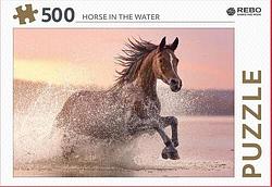 Foto van Rebo legpuzzel 500 stukjes - horse in the water - overig (8720387822140)