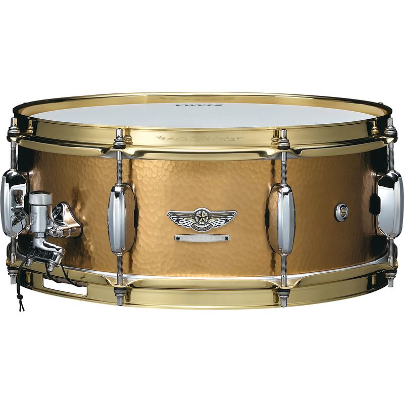 Foto van Tama tbrs1455h star reserve hand hammered brass 14 x 5.5 inch snaredrum