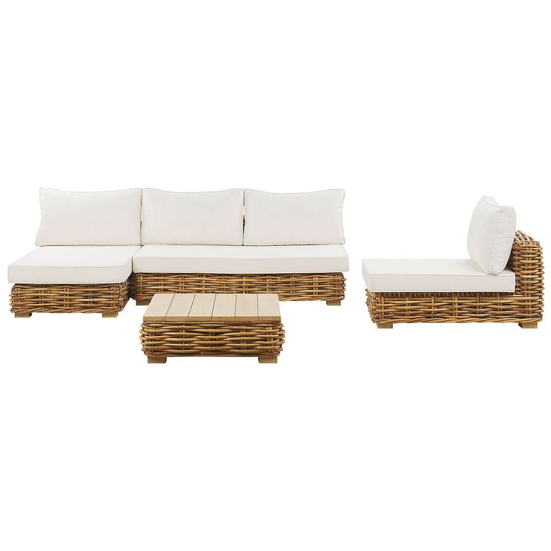 Foto van Beliani varallo - loungeset-natuurlijk-rotan