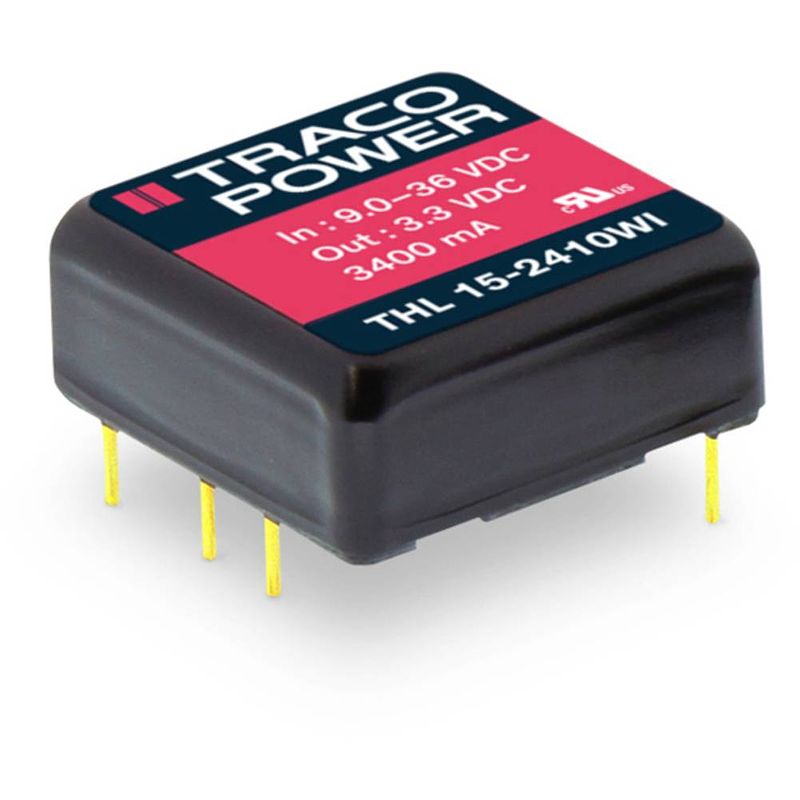 Foto van Tracopower thl 15-2413wi dc/dc-converter, print 1 a 15 w aantal uitgangen: 1 x inhoud 1 stuk(s)