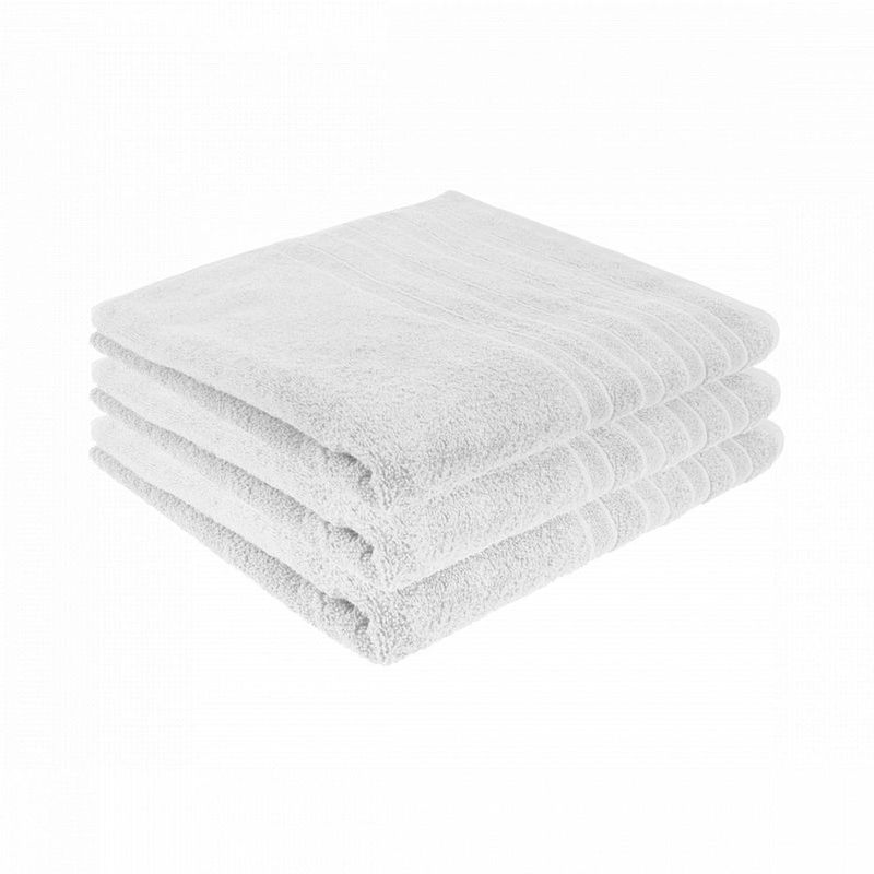 Foto van Pure4u luxe hotel handdoek - wit- 3 stuks - 70x140cm - 550 g/m2