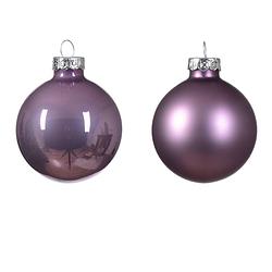 Foto van Decoris - kerstbal glas d5 cm klila ass 12st kerst