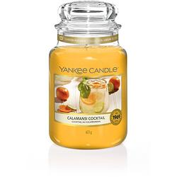 Foto van Yankee candle geurkaars large calamansi cocktail - 17 cm / ø 11 cm